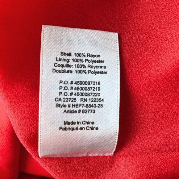 ARITZIA WILFRED FREE FELICITY RED SIDE SLIT STRAPPY SLIP DRESS - XS - Picture 12 of 12